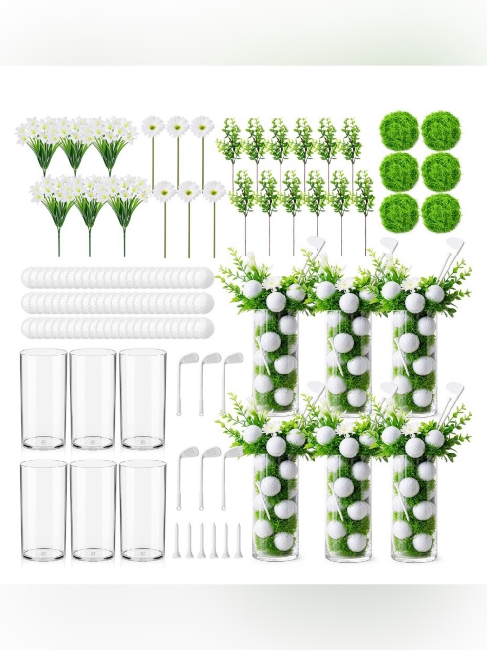 Golf Party Centerpiece Tabletop Decorations (6-count)